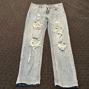 I&M black label distressed jeans